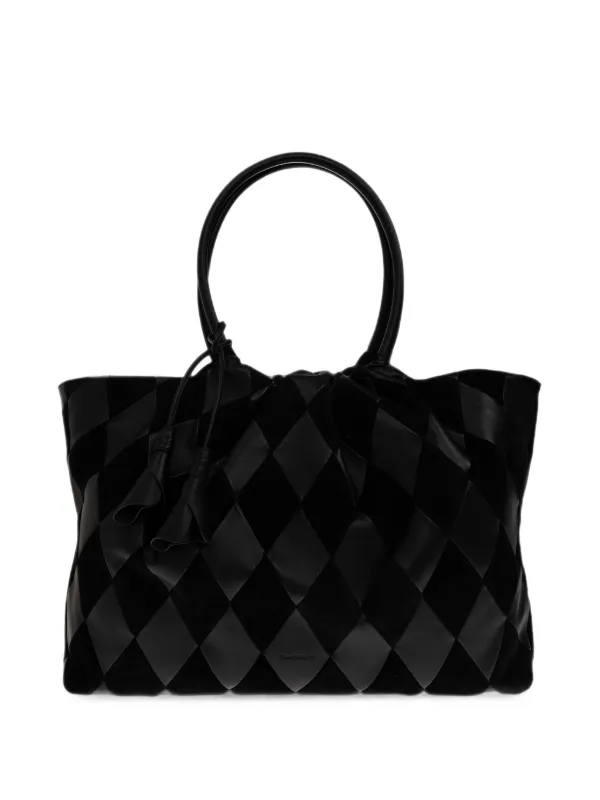 Zimmermann Cloud 91 Harlequin-patchwork Tote Bag in Black