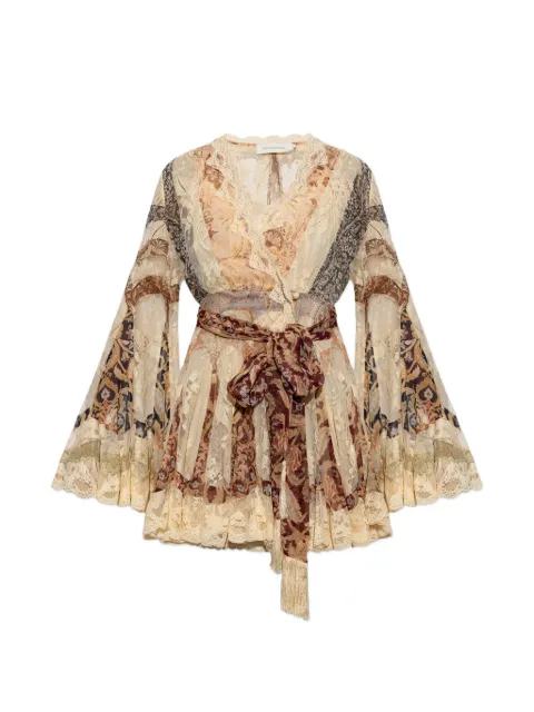 ZIMMERMANN vestido corto con cinturón