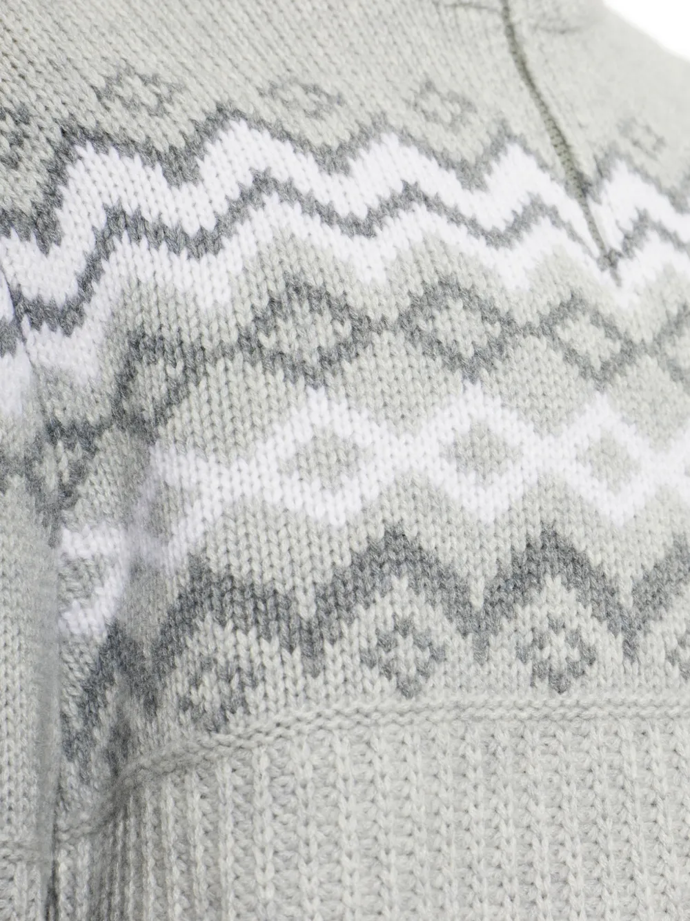 BOGNER Ludi Fair Isle Sweater in Grey, view 5