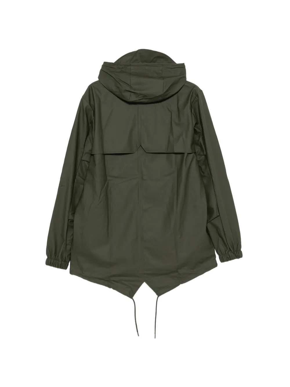 Rains Fishtail performance jack met capuchon Groen