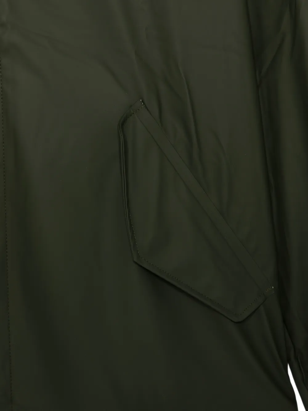 Rains Fishtail performance jack met capuchon Groen