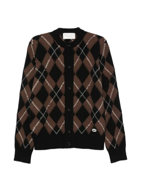 AMI Paris argyle-intarsia cardigan