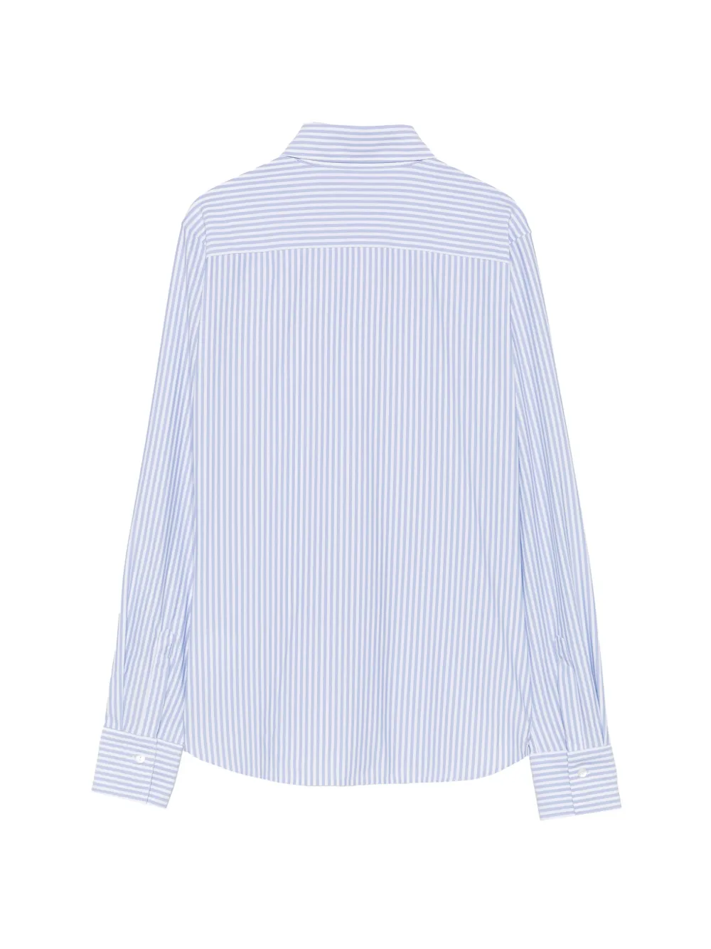 Xacus Sara vertical-stripe long-sleeve shirt Wit
