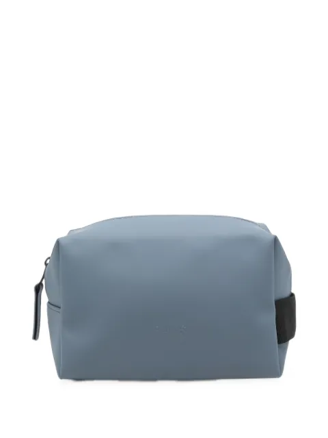 Rains small logo-embossed wash bag