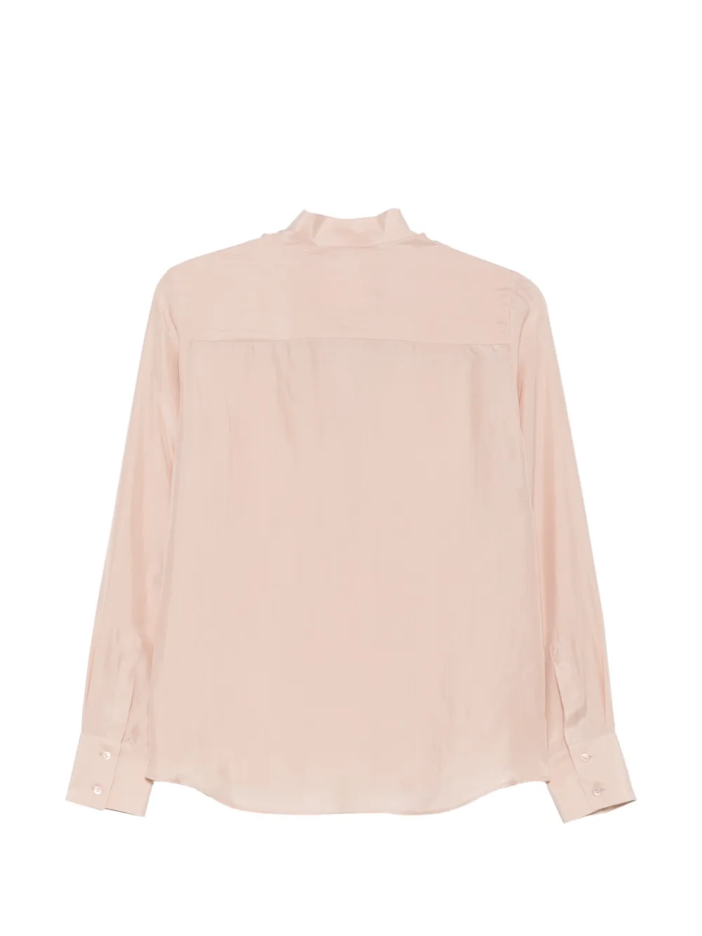 Xacus Krizia V-neck long-sleeve blouse Roze
