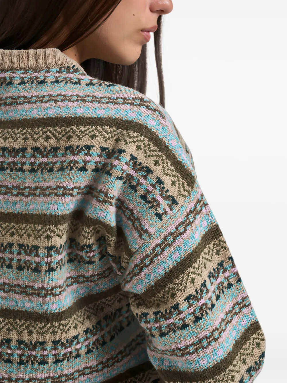 MC2 Saint Barth jacquard-patterned sweater Beige
