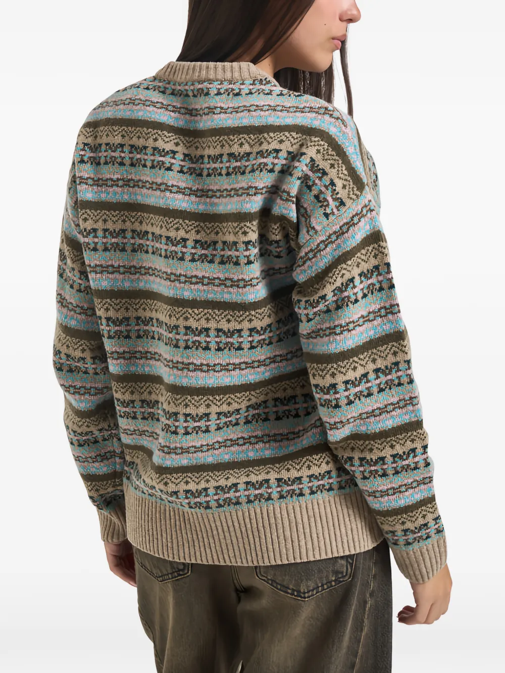 MC2 Saint Barth jacquard-patterned sweater Beige