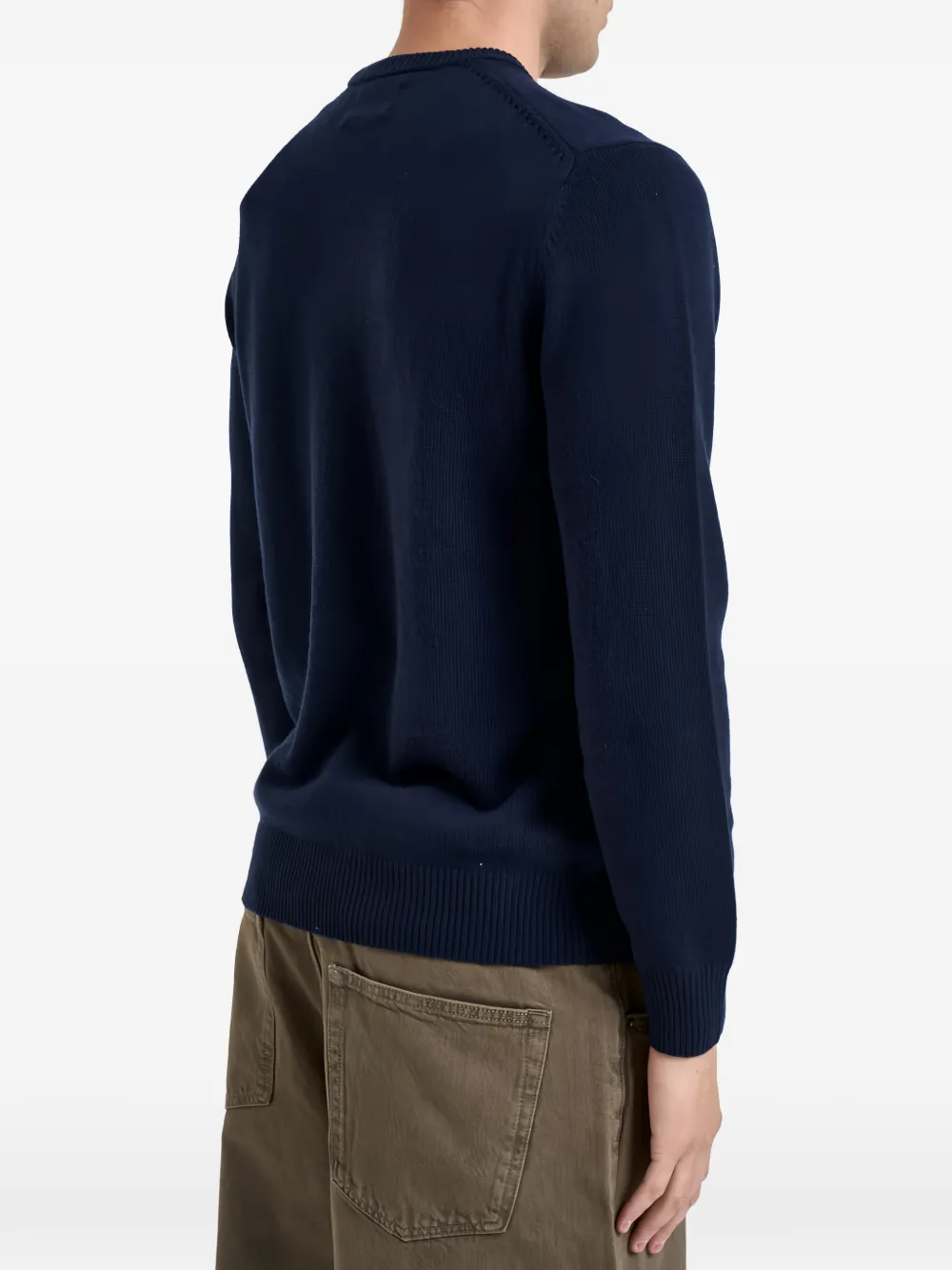 MC2 Saint Barth Heron intarsia-knit St. Barth sweater Blauw
