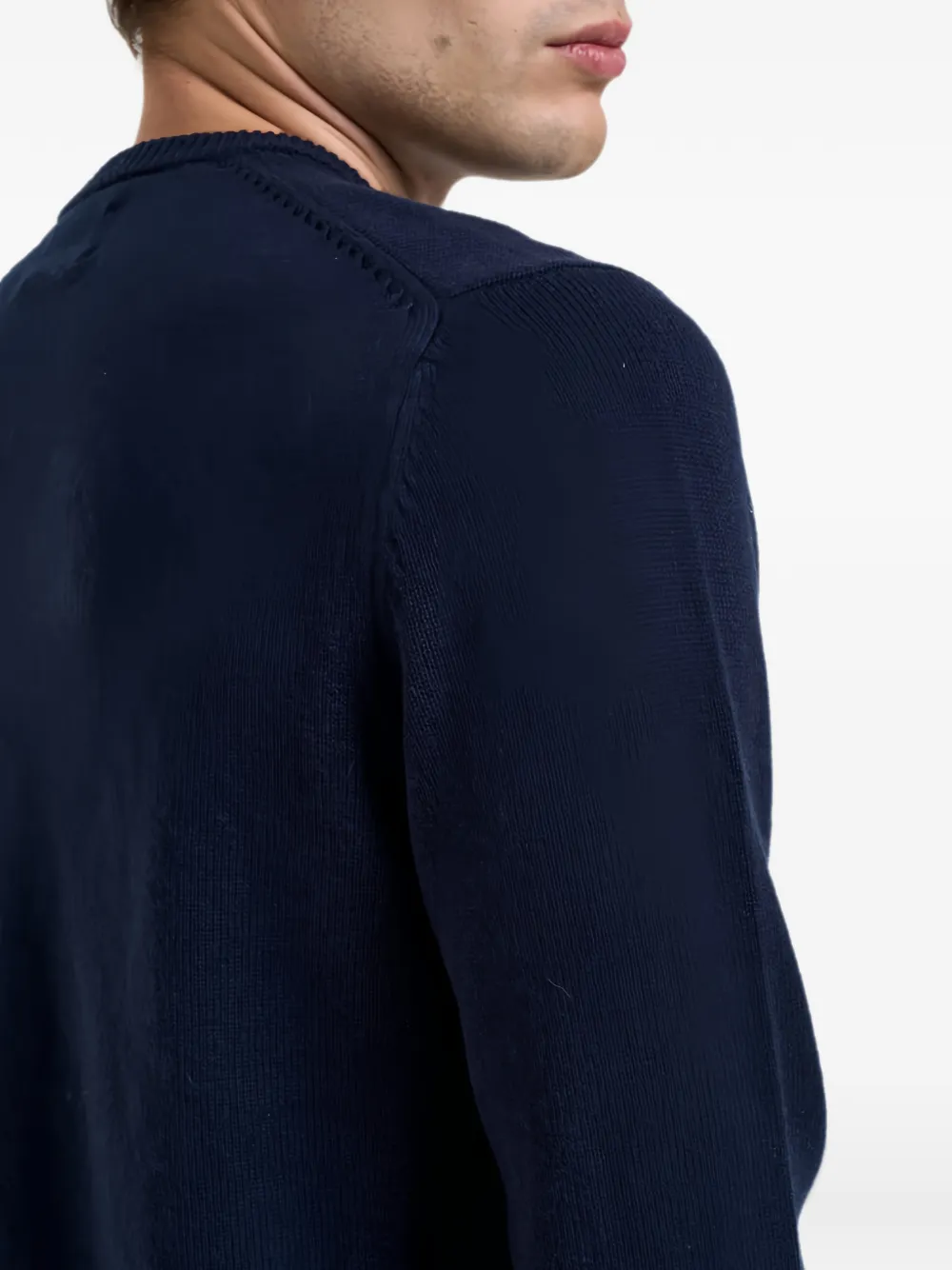 MC2 Saint Barth Heron intarsia-knit St. Barth sweater Blauw