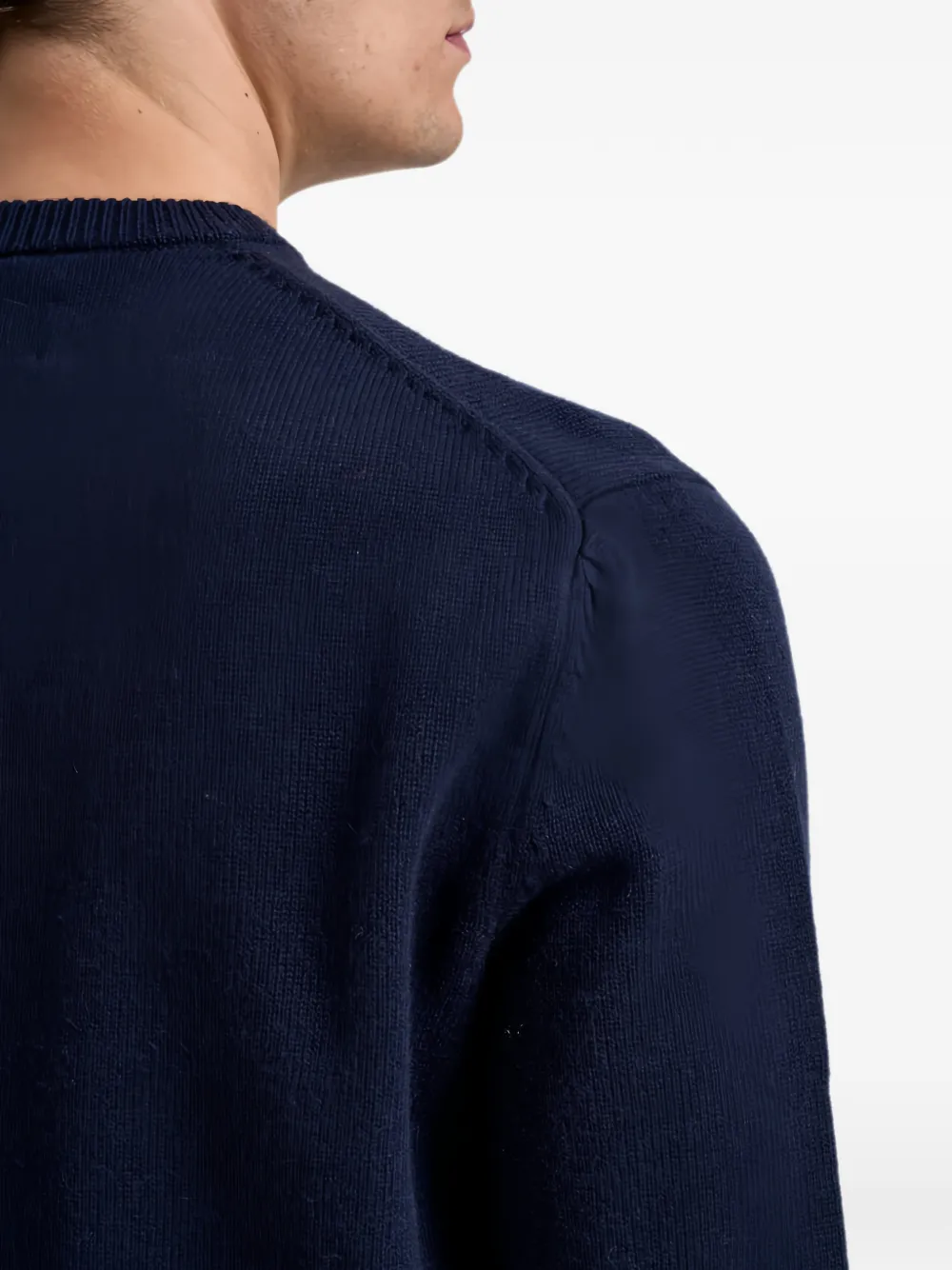 MC2 Saint Barth Heron ski-intarsia crew-neck sweater Blauw