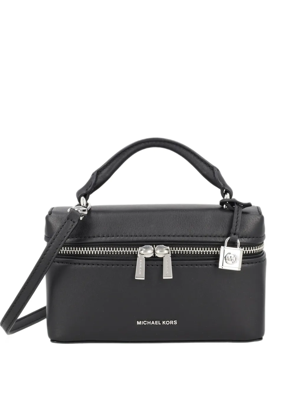 Michael Michael Kors Jana extra-small leather crossbody bag - Schwarz
