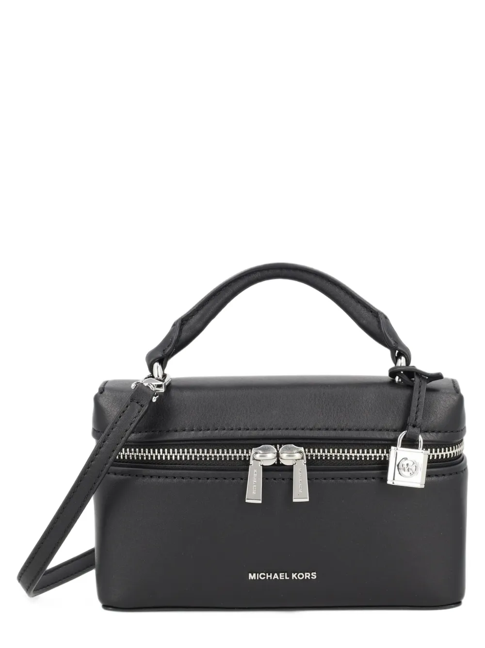 Michael Kors Extra kleine Jana leren crossbodytas Zwart