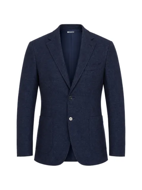 Norwegian Wool notch-lapel single-breasted blazer