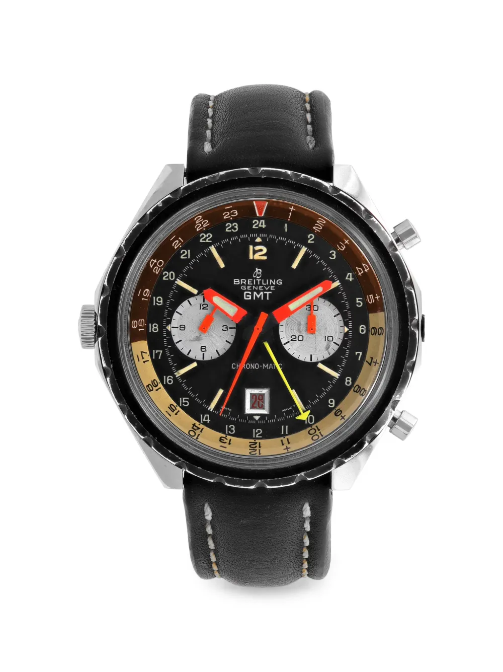 Breitling Chrono-matic GMT 47mm watch - Schwarz