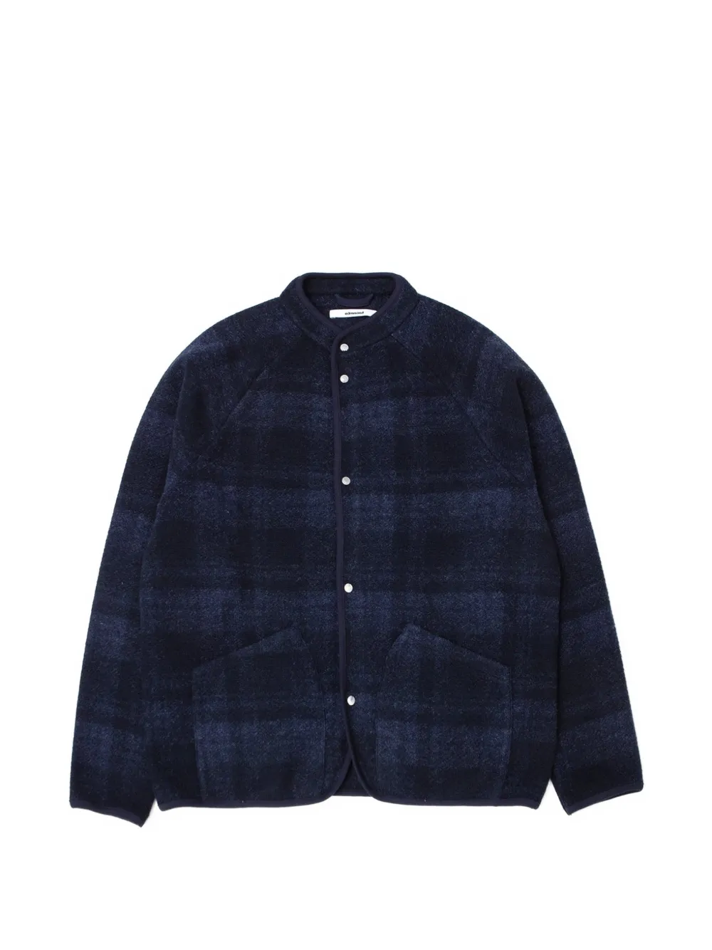 Edmmond Studios check-pattern raglan-sleeve overshirt - Bleu Edmmond Studios check-pattern raglan-sleeve overshirt - Bleu