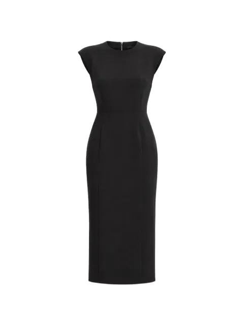 HUGO zip-back cap-sleeve dress