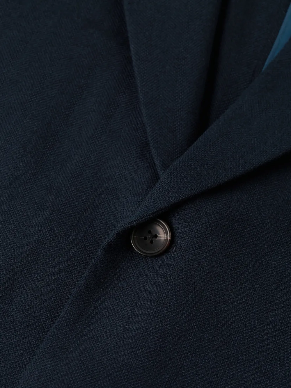 Scotch & Soda Pierce herringbone blazer Blauw