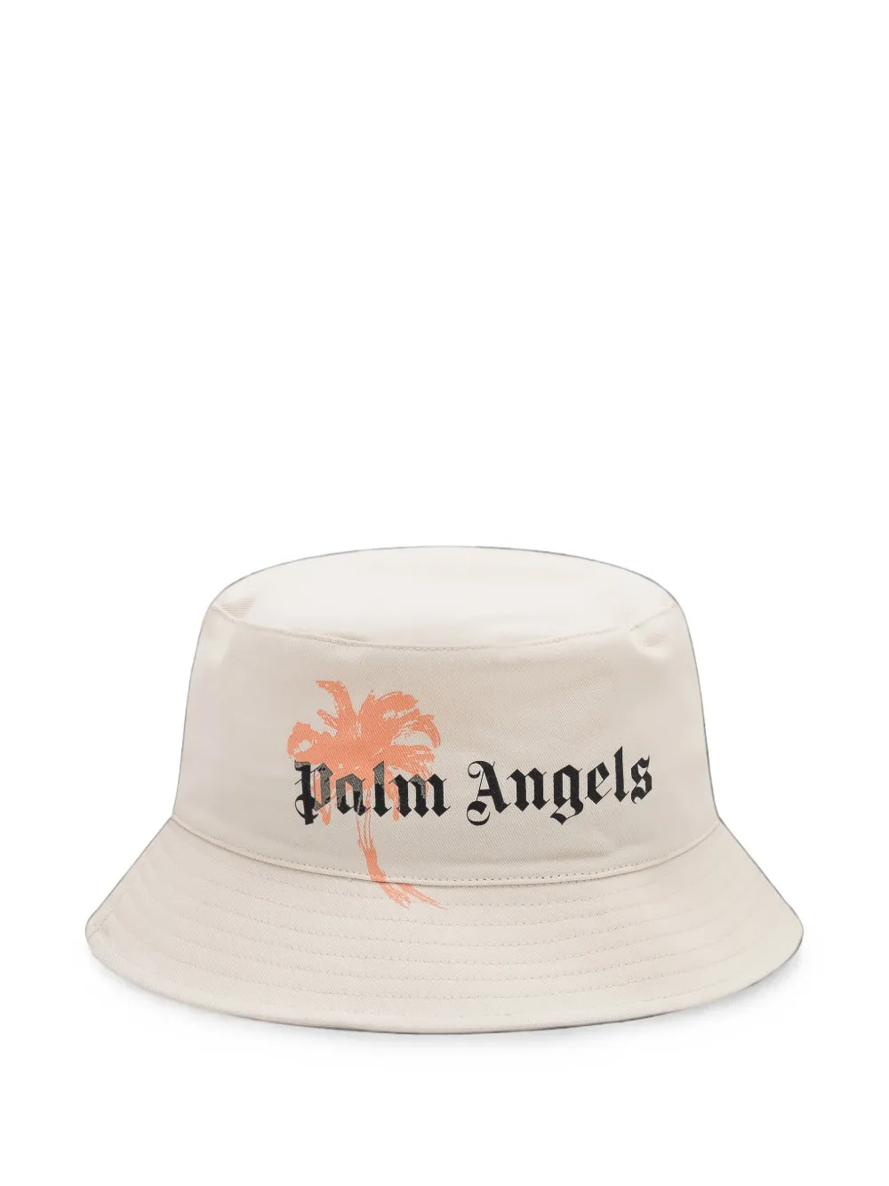 Palm Angels logo-print bucket hat - Tons neutres Palm Angels logo-print bucket hat - Tons neutres