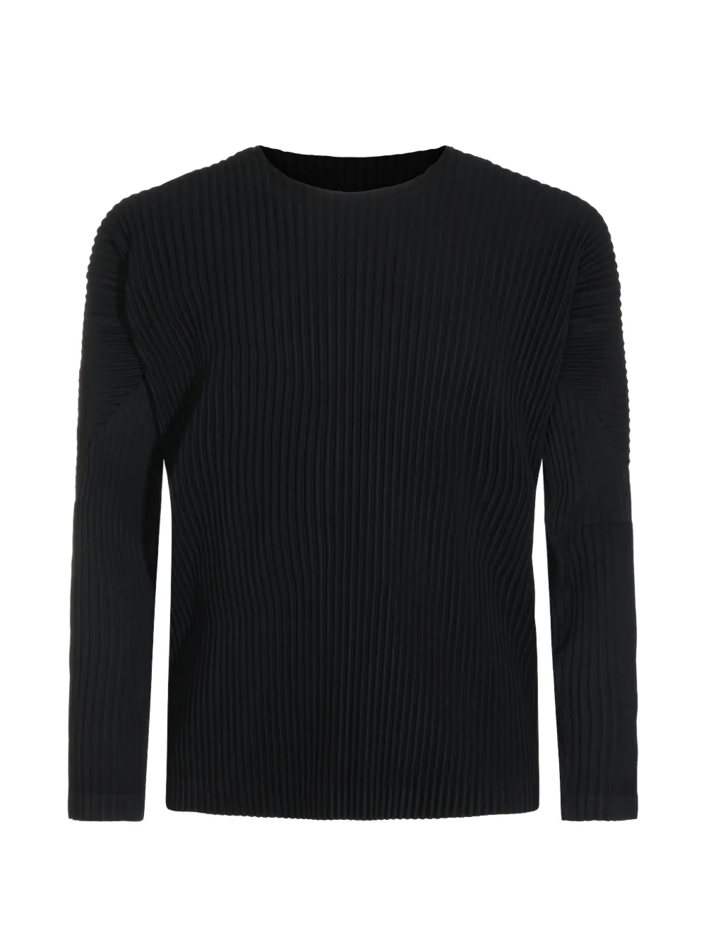 Homme Plissé Issey Miyake pleated long-sleeve T-shirt - Noir Homme Plissé Issey Miyake pleated long-sleeve T-shirt - Noir