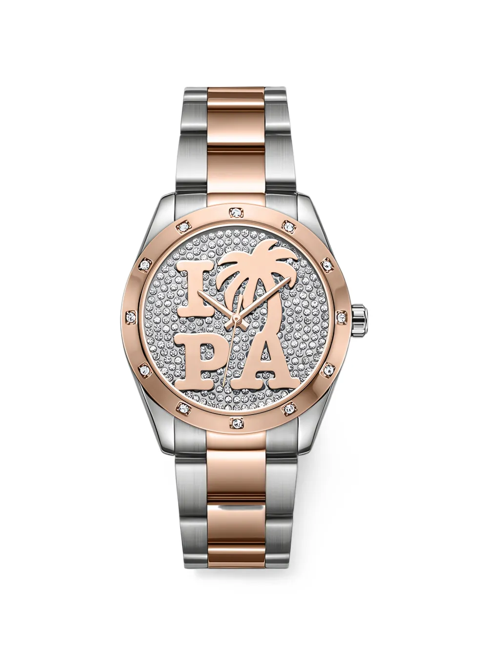 Palm Angels round-shape 37.5mm watch - Silber