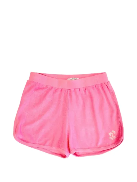 SUN68 KIDS palm-tree motif shorts