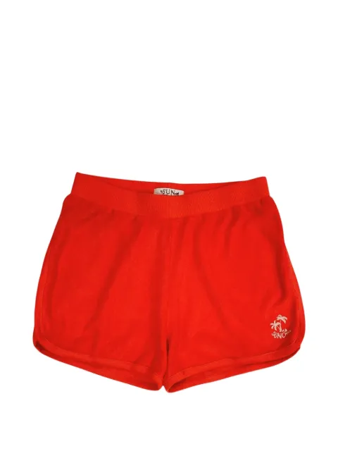 SUN68 KIDS logo-print cotton shorts
