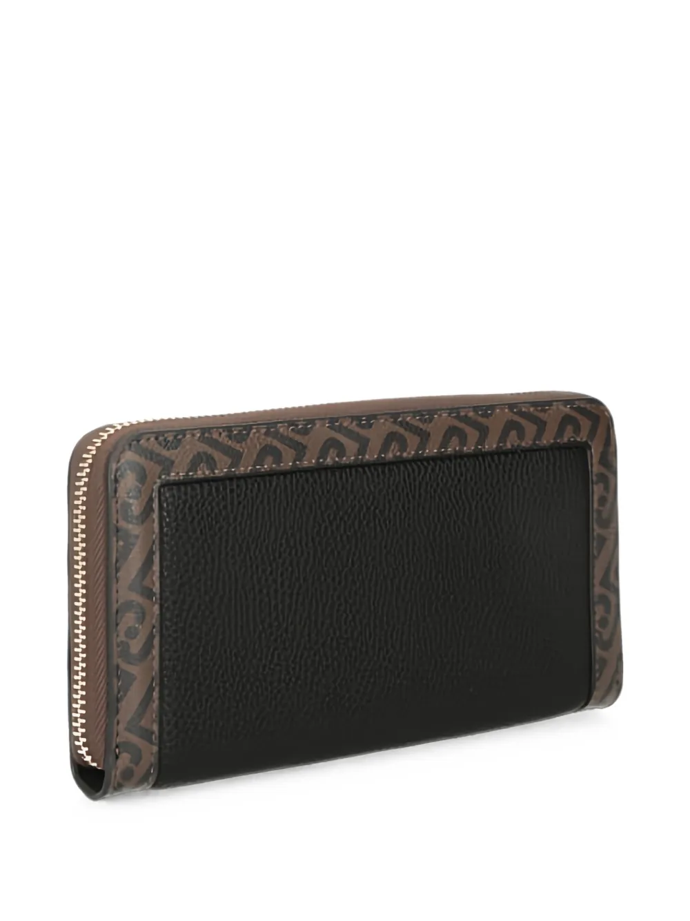 LIU JO monogram-print studded wallet Zwart