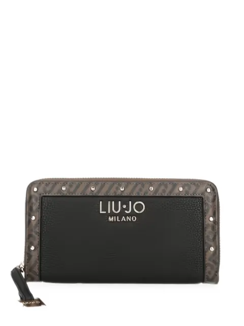 LIU JO monogram-print studded wallet