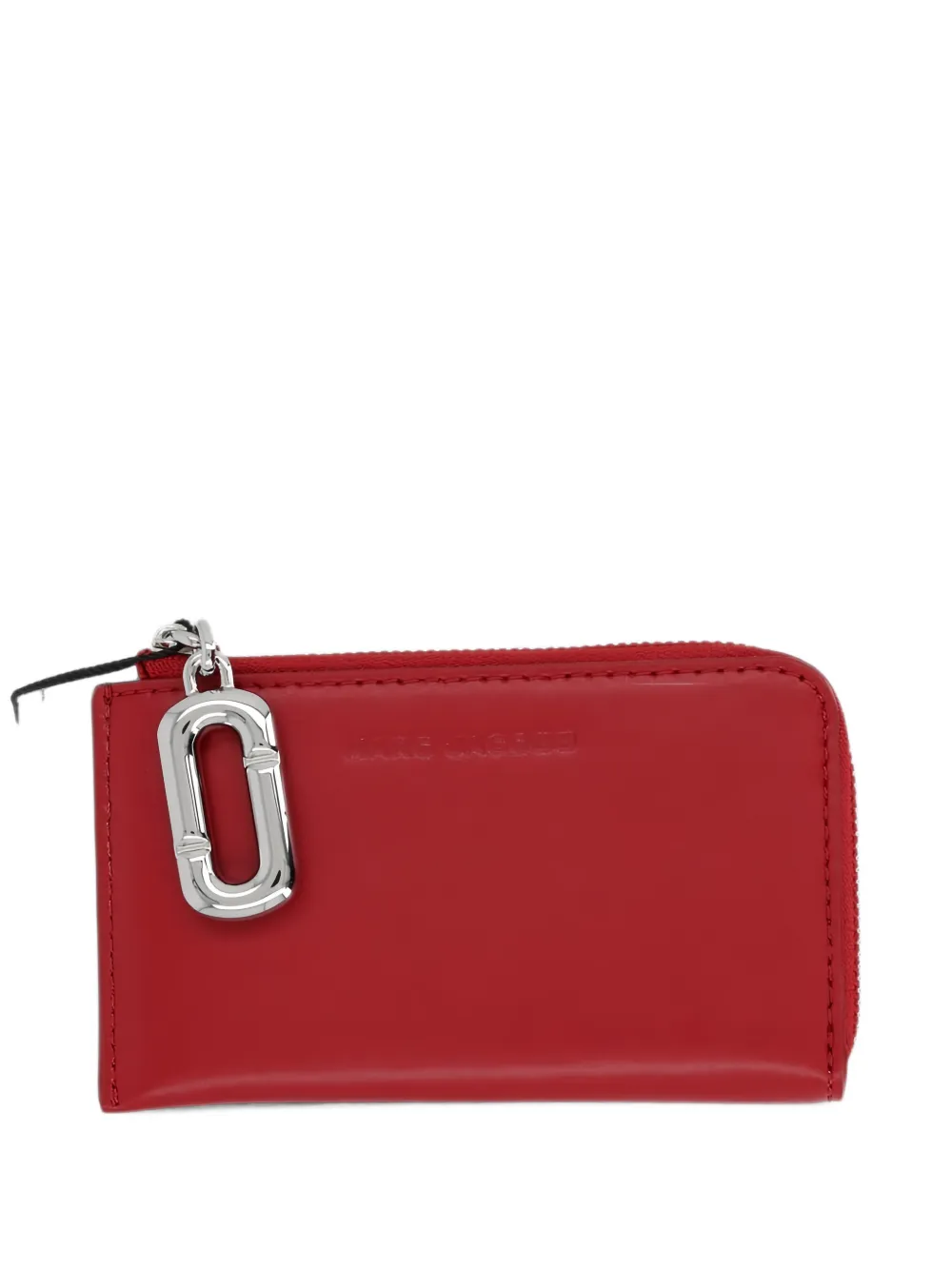 Marc Jacobs logo-debossed leather cardholder - Rosso