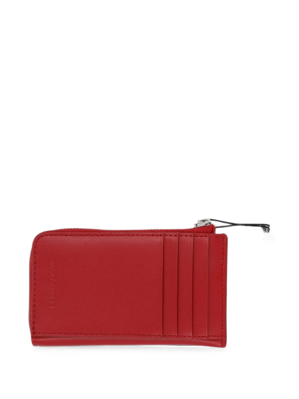 Marc Jacobs Leren pasjeshouder met logo-reliëf Rood