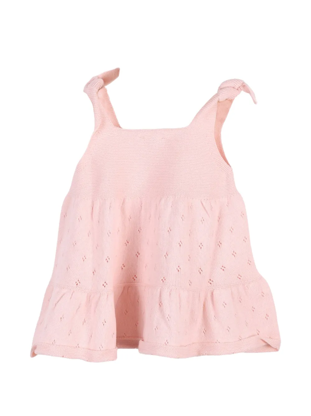 Wedoble Breeze pointelle gebreide jurk Roze