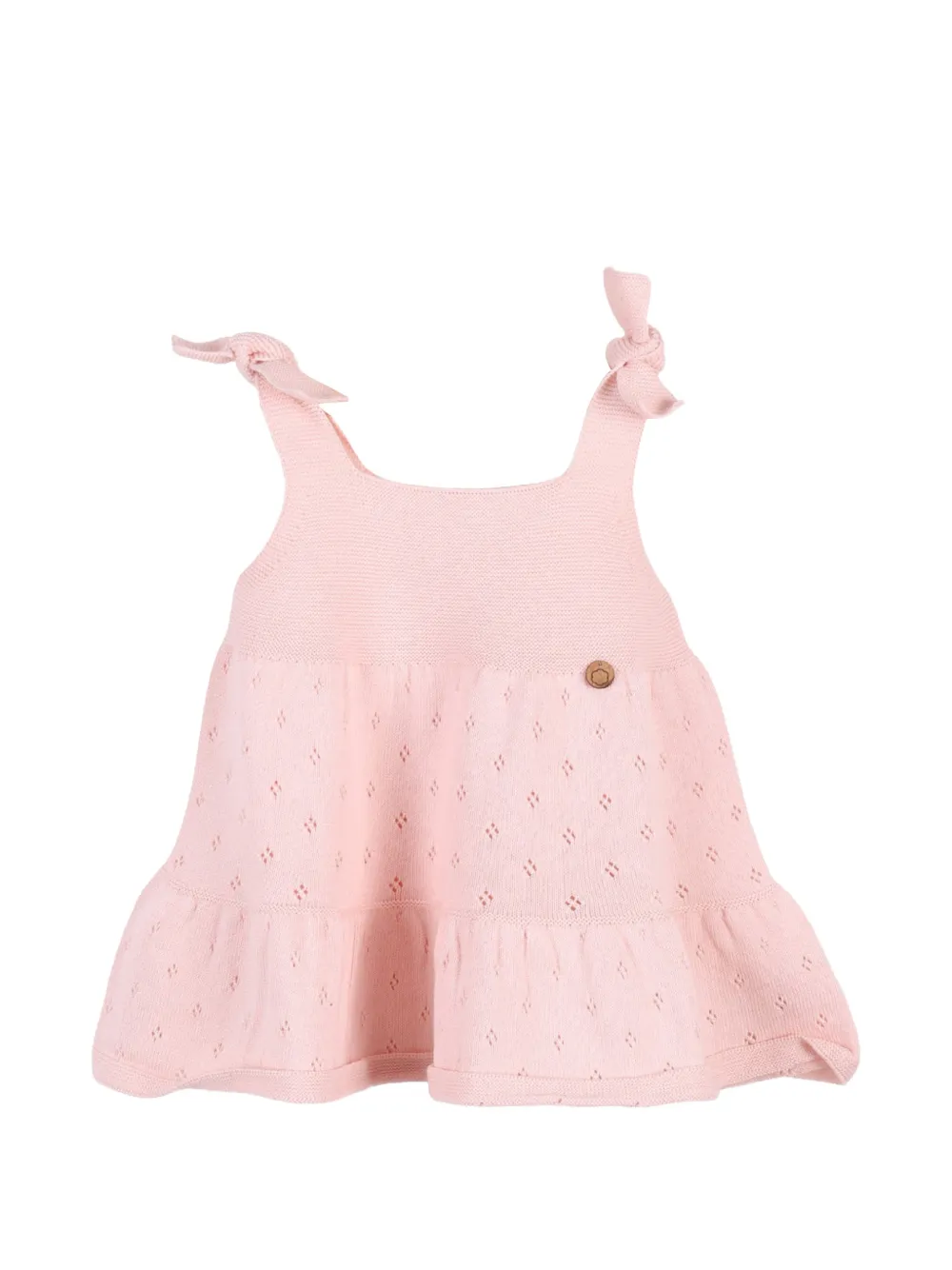 Wedoble Breeze pointelle gebreide jurk Roze