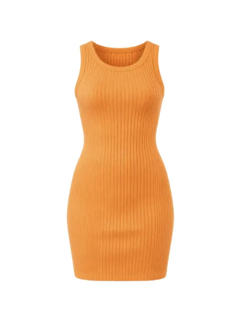 SUN68 KIDS ribbed-knit racerback dress