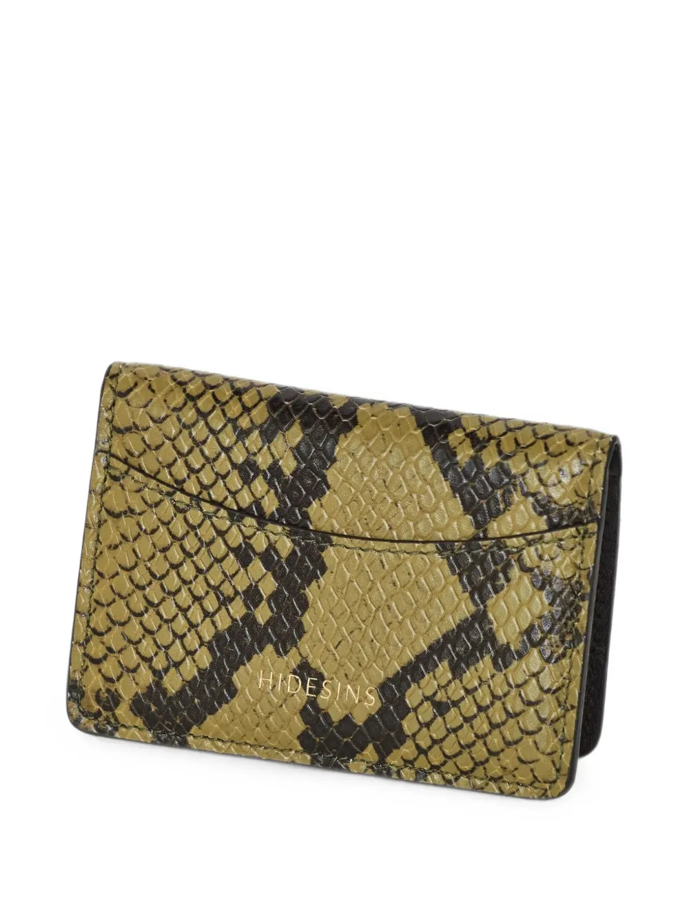 HIDESINS La Card python-effect card holder - Verde