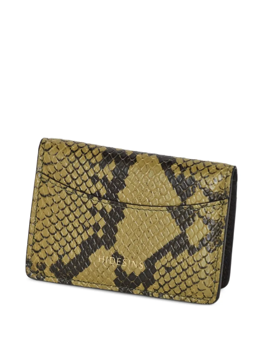 HIDESINS La Card python-effect card holder - Grün