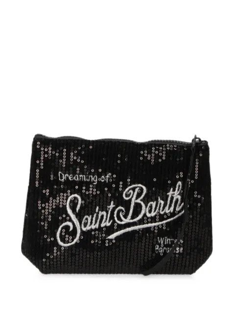 MC2 Saint Barth Clutch Aline in velluto con paillettes
