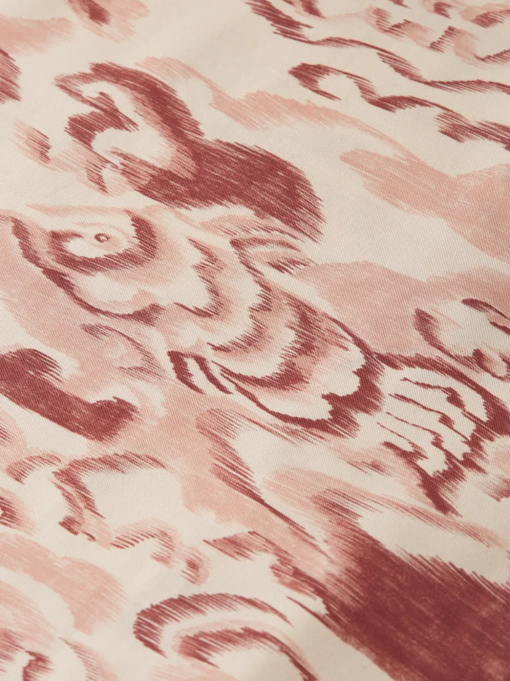 Scotch & Soda Blouse met lange mouwen en ikat-print Beige