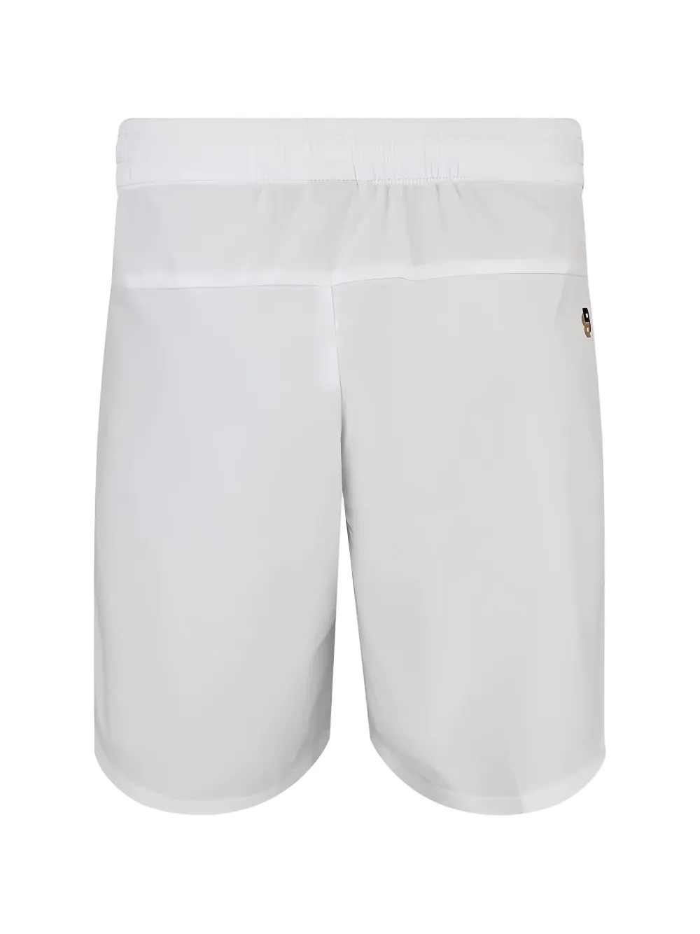 BOSS logo-print striped shorts - Bianco
