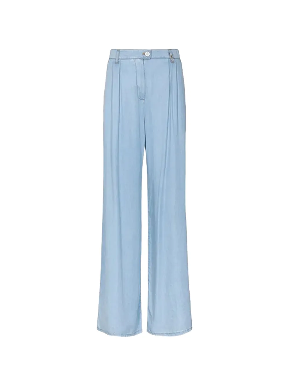 Gaëlle Paris pleated wide-leg jeans - Blu