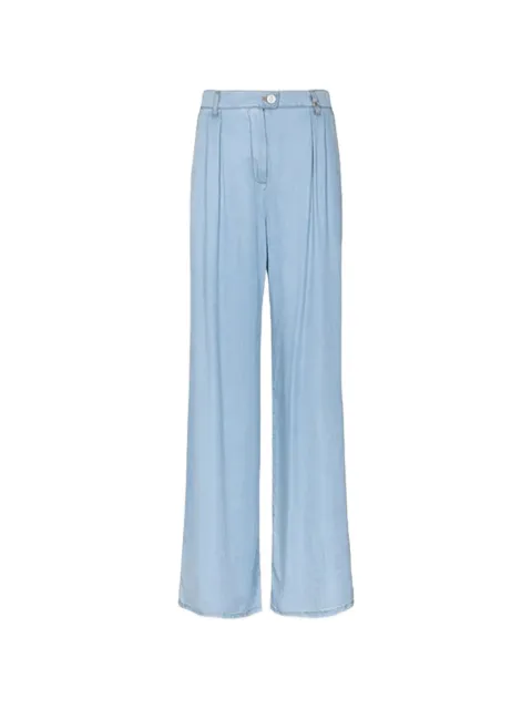 Gaëlle Paris pleated wide-leg jeans