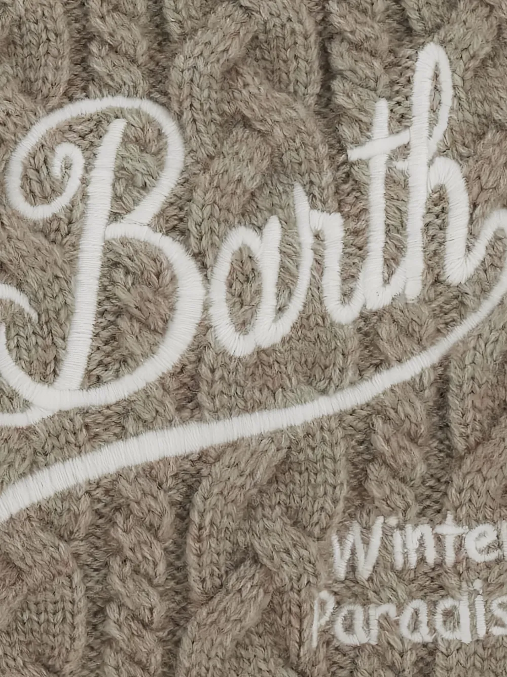 MC2 Saint Barth Colette cable-knit tote bag Beige