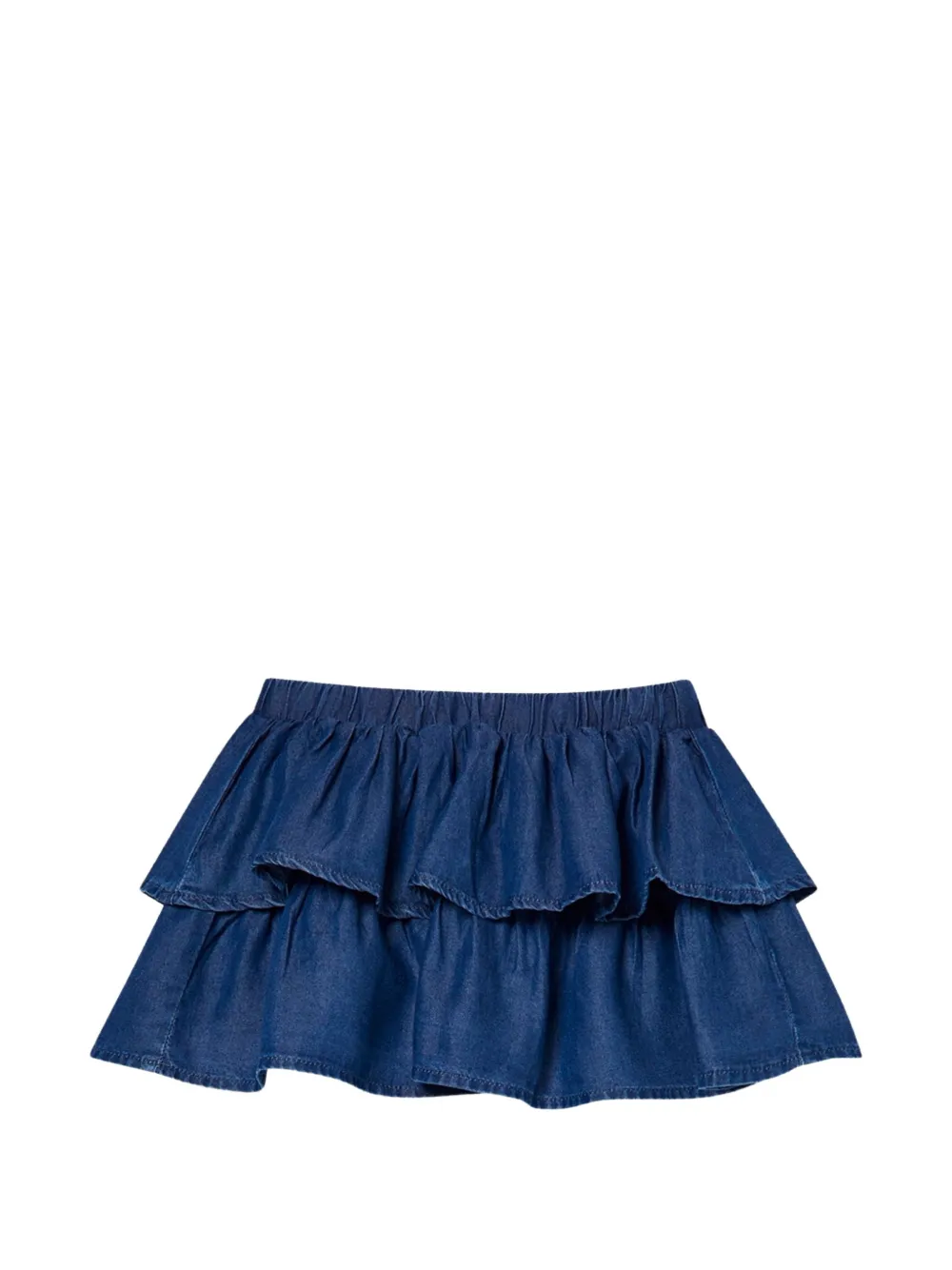Liu Jo Kids ruffled tiered mini skirt Blauw