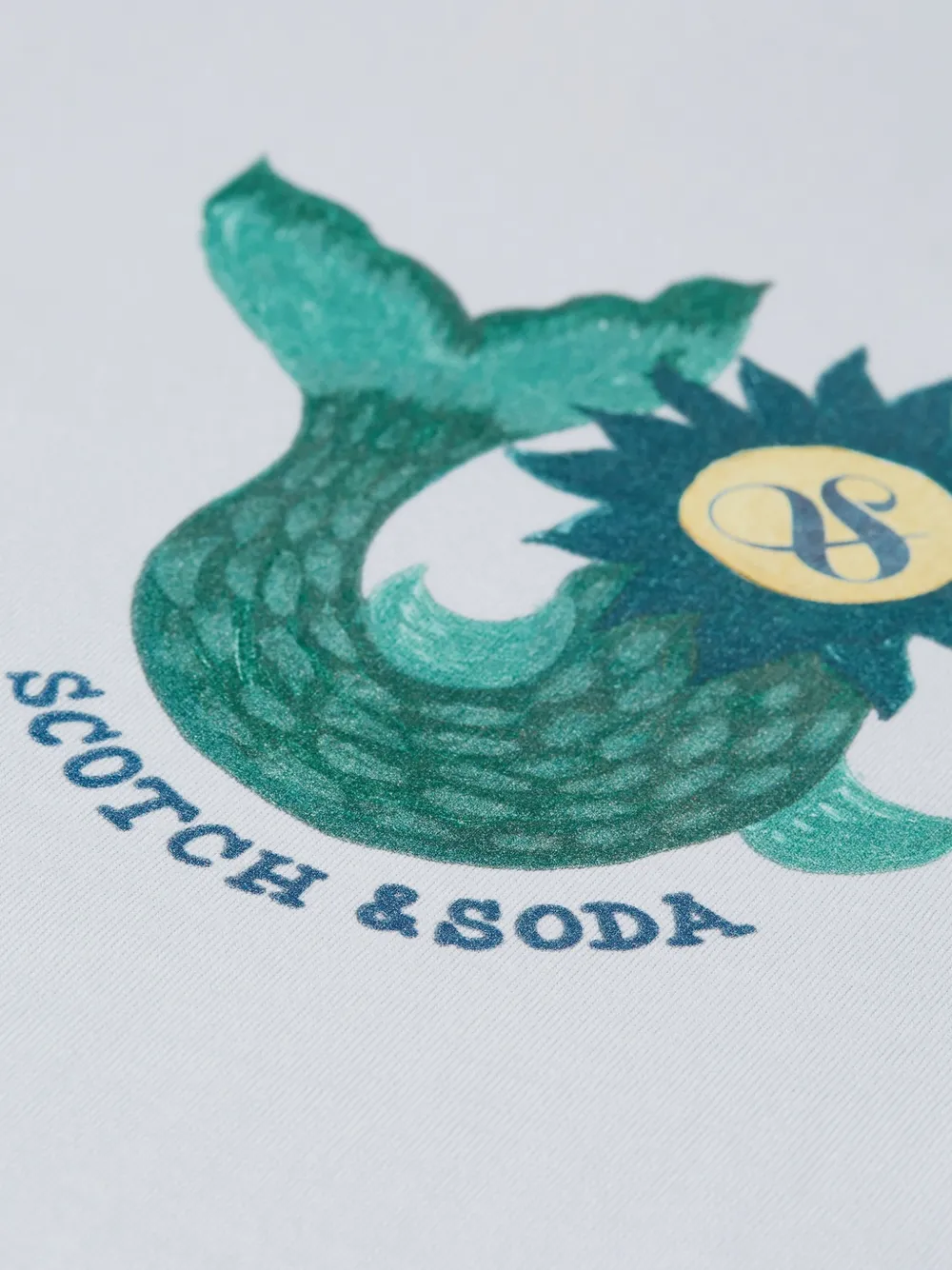 Scotch & Soda Artwork T-shirt met grafische print Grijs