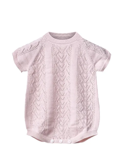 Wedoble pointelle-knit short-sleeve sweater