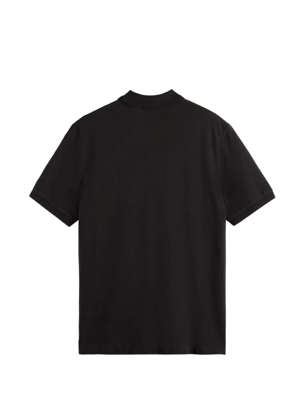 Scotch & Soda Piqué poloshirt met geborduurd logo Zwart