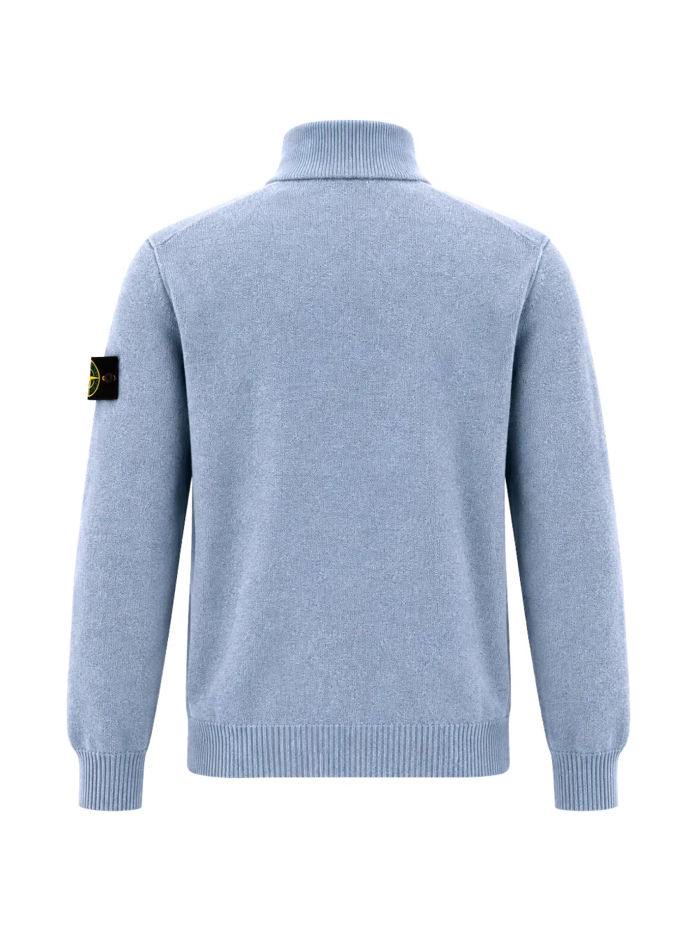 Stone Island Vest met logopatch en rits Blauw