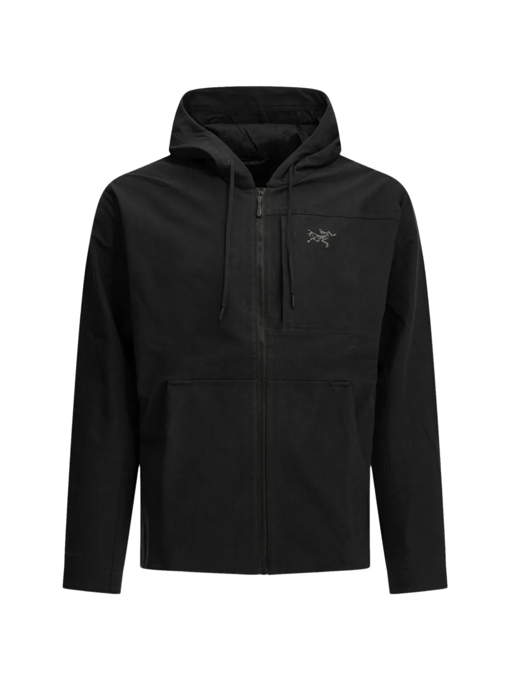 Arc'teryx logo-embroidered zip-up hooded jacket - Noir Arc'teryx logo-embroidered zip-up hooded jacket - Noir
