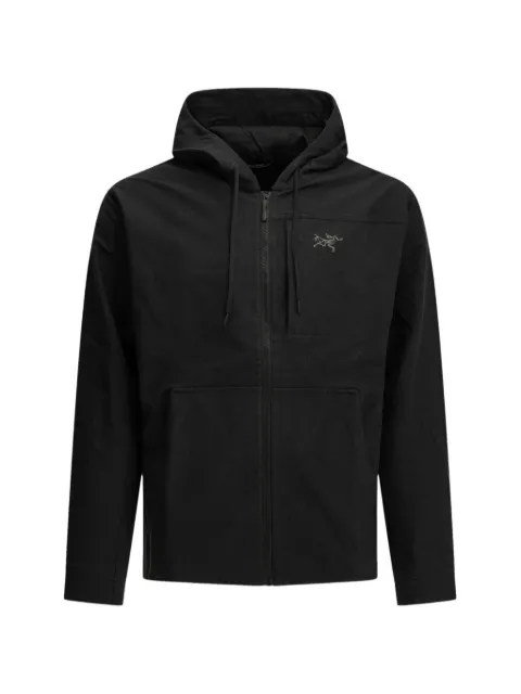 Arc'teryx logo-embroidered zip-up hooded jacket