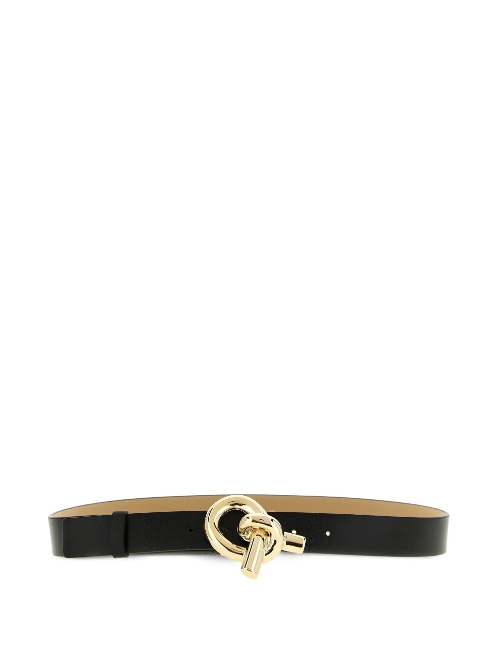 Fabiana Filippi sculptural knot leather belt - Nero