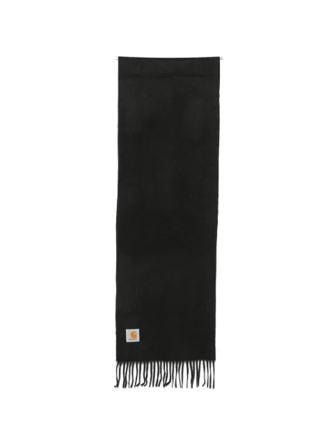Carhartt WIP logo-patch fringed scarf
